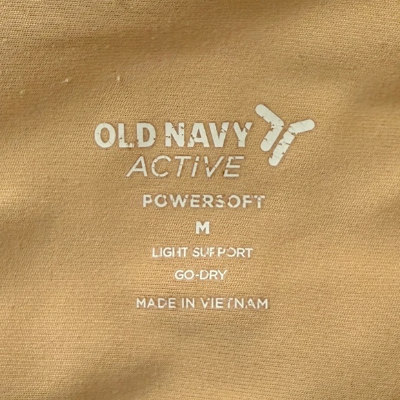 Old Navy PowerSoft Longline Sports Bra Bundle / Lot of 2 White & Black Medium M - Picture 11 of 11